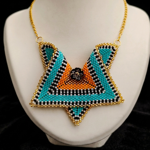 Collier ras du cou perles miyuki
