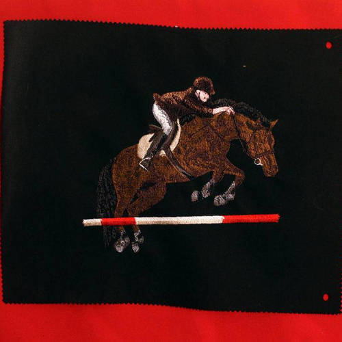 Broche/pendentf équestre mult-perres CHEVAL en argent - Etsy France
