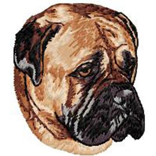 Écusson patch brodé bullmastiff applique thermocollant broderie chien dogue anglais personnalisé cadeau maman papa animal harnais bob