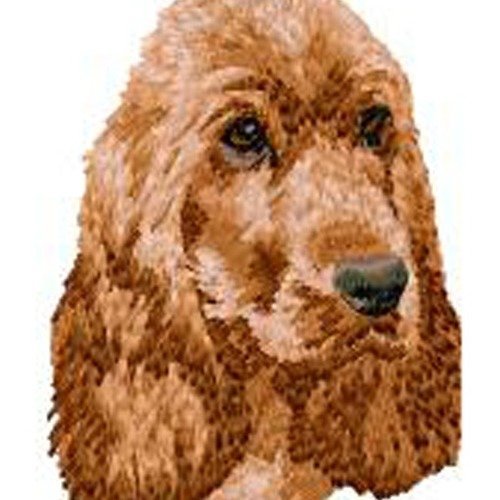 Écusson patch brodé cocker anglais applique thermocollant broderie chien de chasse personnalisé masque coussin shirt sac harnais bob
