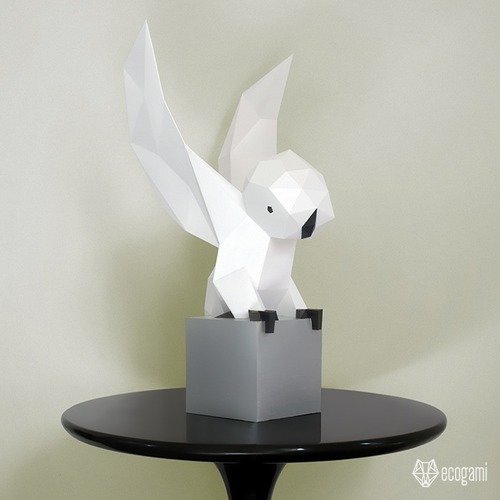 Diy sculpture de chouette en papier