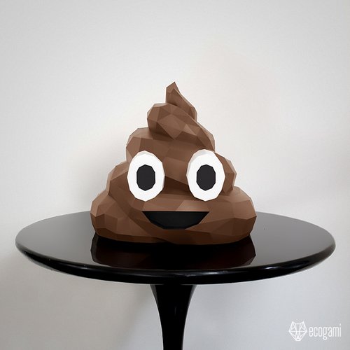 Diy sculpture de l'icône whatsapp "pile of poo"