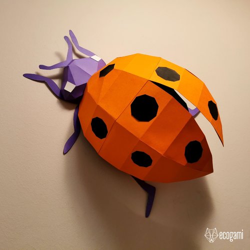Coccinelle papercraft