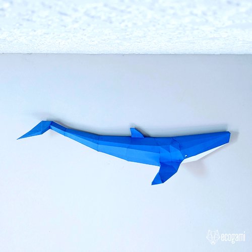 Baleine bleue papercraft