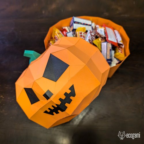 Boîte citrouille en papier