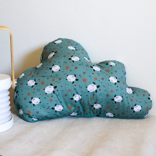 Coussin nuage tortues de mer