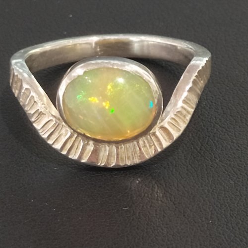 Bague opale d' éthiopie