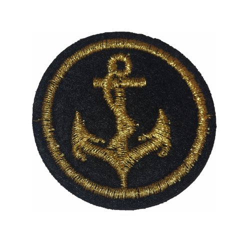 Patch ancre marine ecusson thermocollant couture