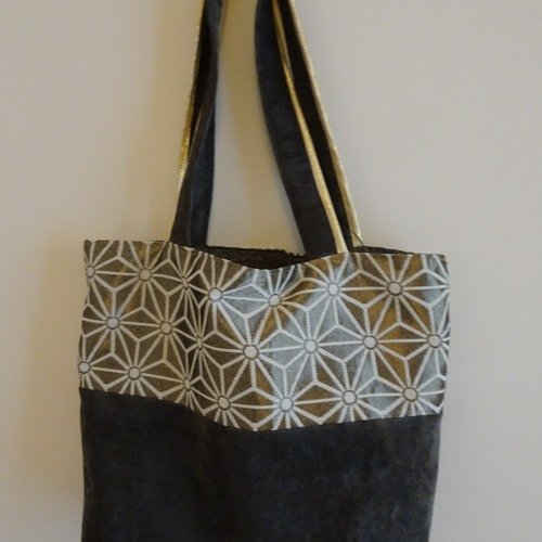 Sac  empiècement doré