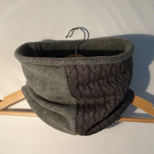 Snood homme gris