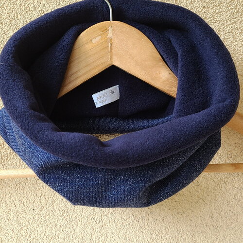 Snood homme bleu marine jeans