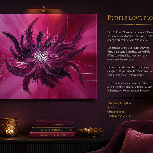 Purple love flower