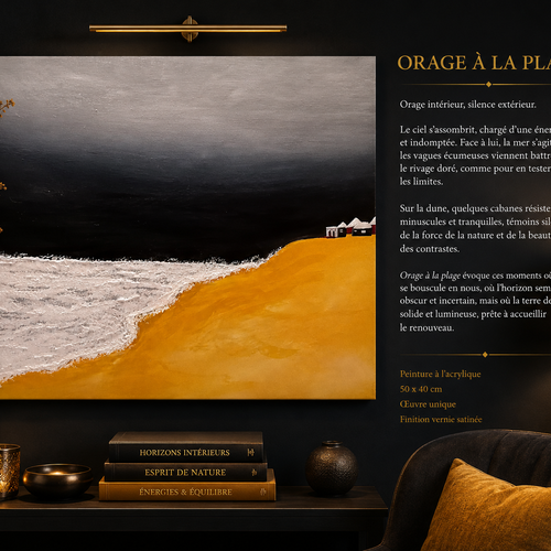 Orage a la plage