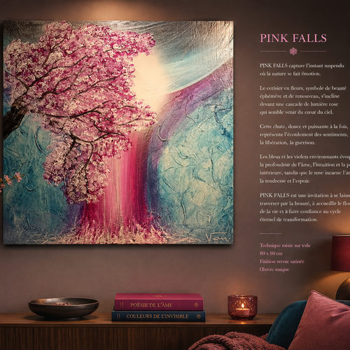 Pink falls