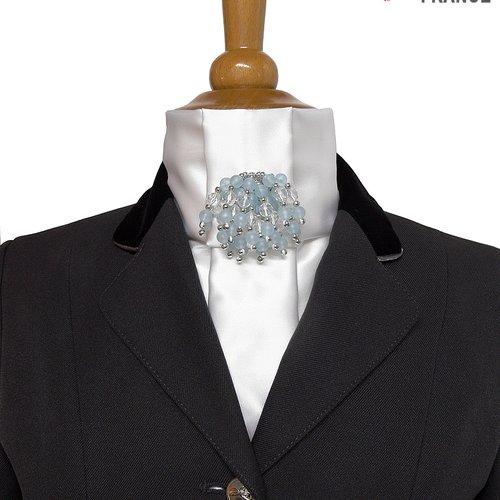 Cravate de dressage équitation - accessoire perlé pour cavalière