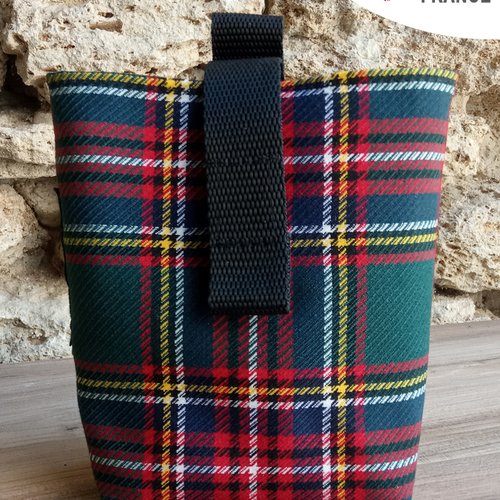 Pochette sac à friandises écossais