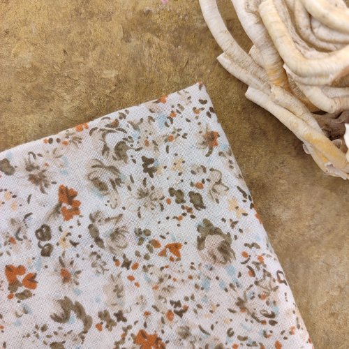 Pochette costume à fleurs liberty terracotta - pour adulte et/ou enfant - mariage, cérémonie
