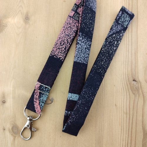 Tour de cou infirmière - motif wax – porte-badge ou porte-clés raffiné - dragonne, cordon téléphone, pour infirmière, soignant