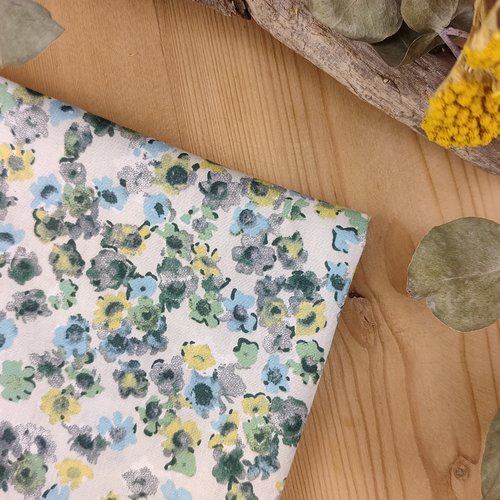 Pochette costume verte à fleurs liberty - pour adulte et/ou enfant - mariage, cérémonie