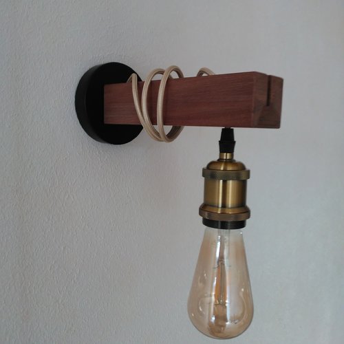 Lampe, luminaire, applique, suspension murale, décoration intérieur, lampe fait mains.