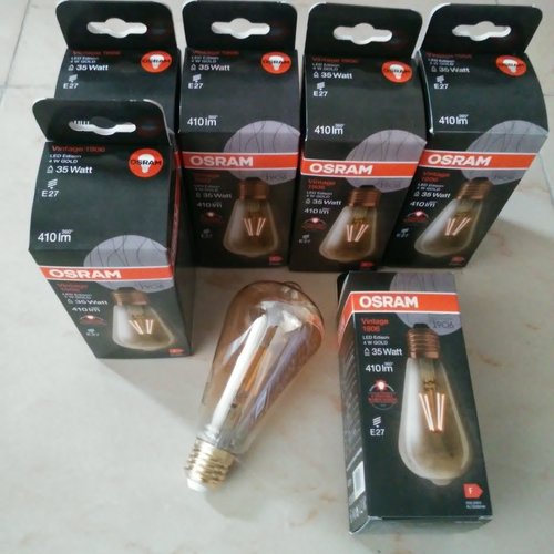 6 ampoules led vintage 1906 osram blanc chaud 4w / e27