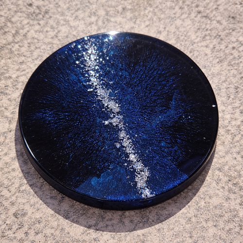 Dessous de verre unique en résine pièce d’atelier pa-003