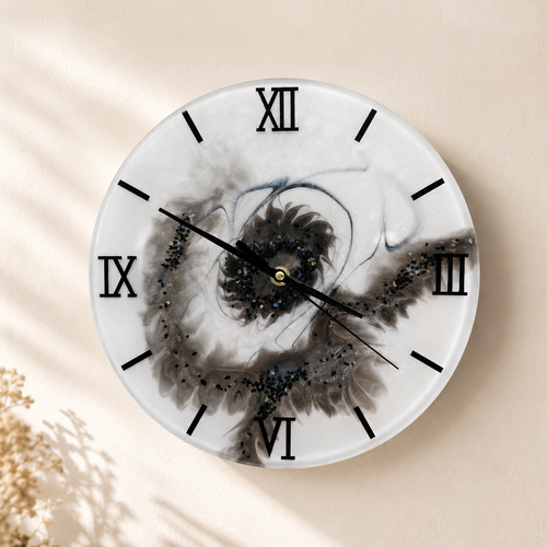 Horloge murale 27 cm – voile de perle