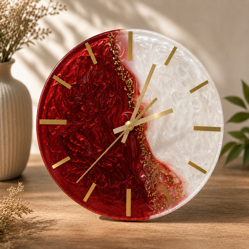 Horloge murale 27 cm – rubis impérial