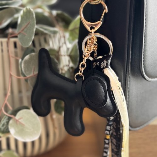 Porte clés / bijou de sac message "je t'aime pétasse"