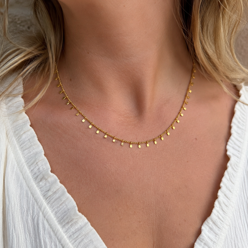 Collier bellière doré - acier inoxydable 316l - bijou femme