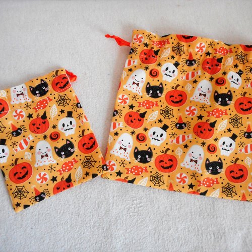 Sac De Bonbons - Halloween - 6 Pcs - Multicolore - Non Tissé - Accessoires De Fête