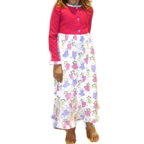 Chemise de nuit hiver fille 6 ans flanelle fées pyjama fille hiver