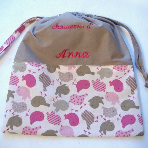 Sac En Coton Imprimé Beige 42x38cm - Rayher - Pour école Maternelle - Neuf