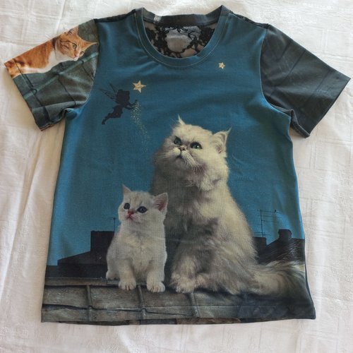 Tee-shirt enfant chat taille 10 ans