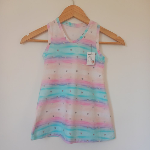 Robe 4 ans,robe été,robe coton,idée cadeau noël fille,motif cœur,cadeau de noel fille