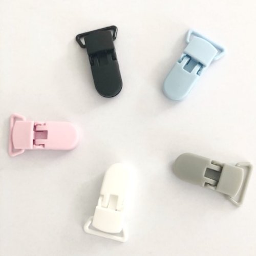 Pince, clip type kam blanc