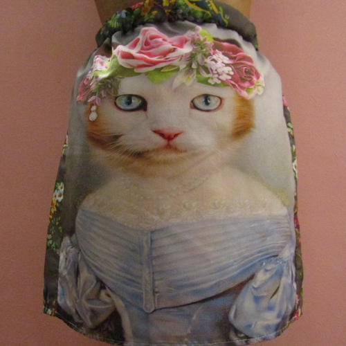 Susan herbert jupe jupette femme fille chef d'oeuvre chat art gonna skirt cats art victorian edwardian fait main made in france creation