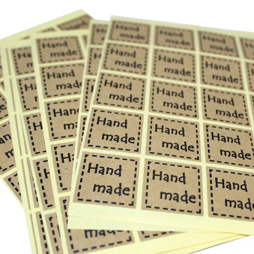 140 stickers "hand made"