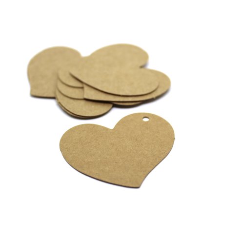 50 cartonnettes cœur