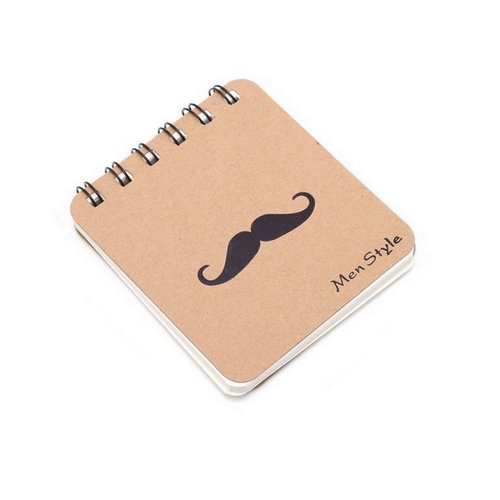 Carnet de notes moustache
