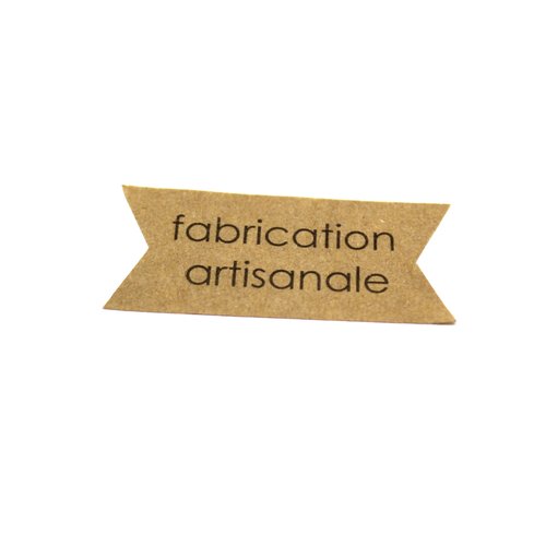 52 étiquettes autocollantes "fabrication artisanale"