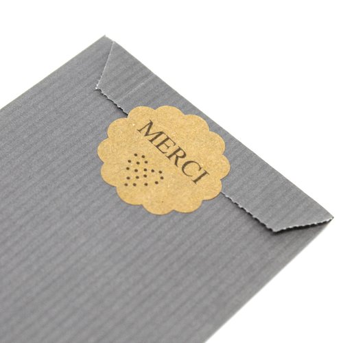 50 stickers "merci"