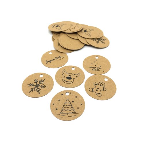 30 étiquettes de noël