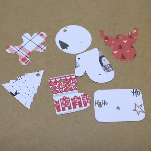 25 étiquettes de noël