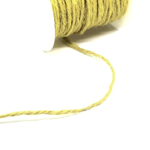 Fil en chanvre jaune