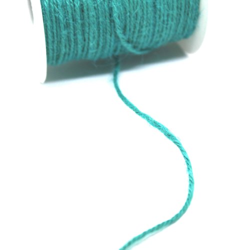 Fil en chanvre turquoise
