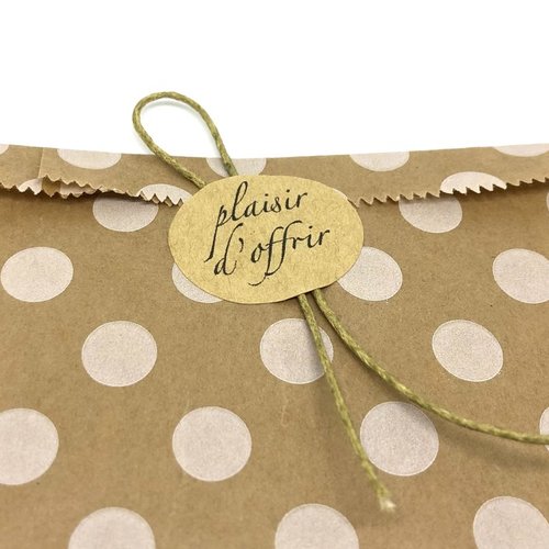 36 stickers "plaisir d'offrir"