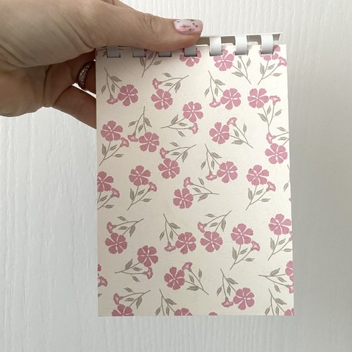 Carnet de notes à fleurs