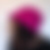 Chapeau cloche femme style rétro/vintage, années 20-30 fushia/rose/violet, bob