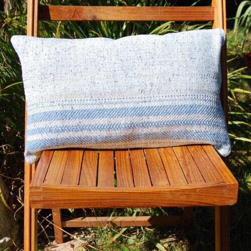 Housse rectangulaire tissée main, artisanat
